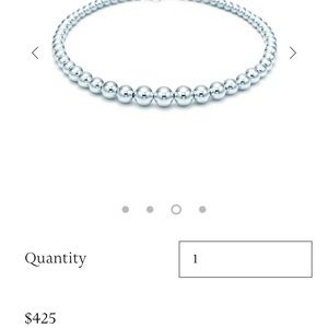 tiffany graduated bead necklace